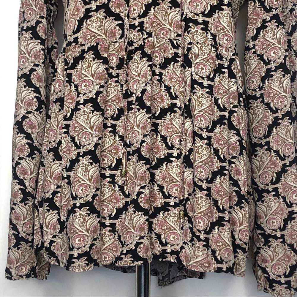 Daniel Rainn Paisley Cottagecore Babydoll Blouse - Picture 10 of 12